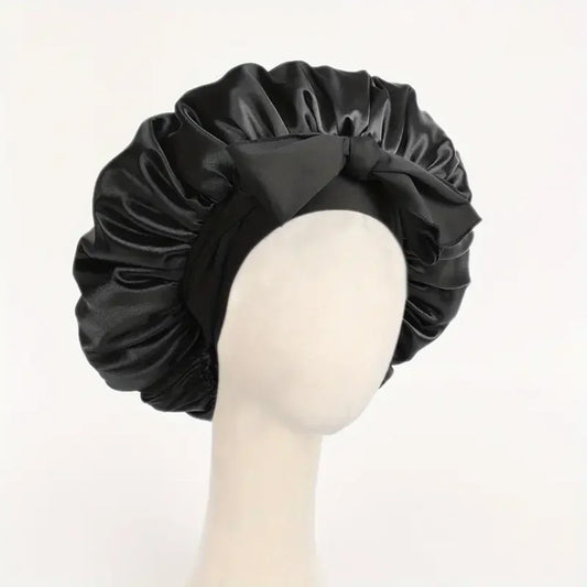 Kessaten Ribbons : Bonnet en Satin avec Rubans Ajustables - BonnetDeSatin