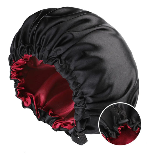 Kessaten FlexiFit : Bonnet en Satin Réversible à Élastique Ajustable - BonnetDeSatin