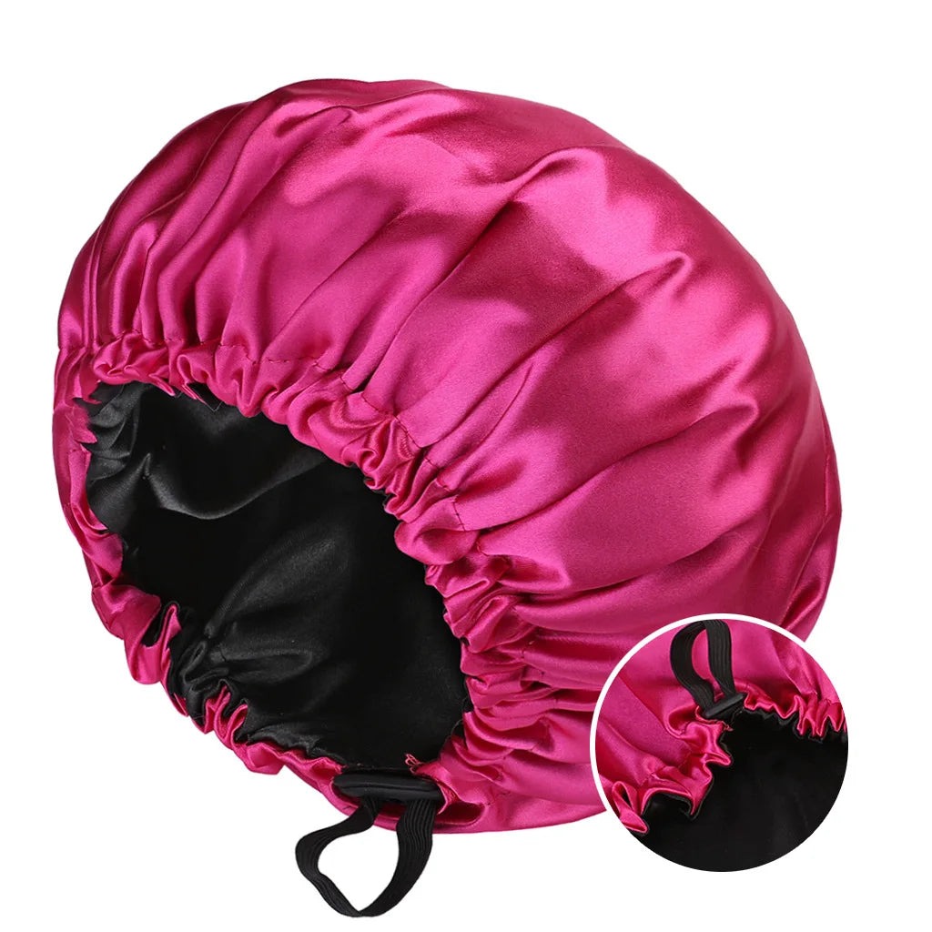 Kessaten FlexiFit : Bonnet en Satin Réversible à Élastique Ajustable - BonnetDeSatin