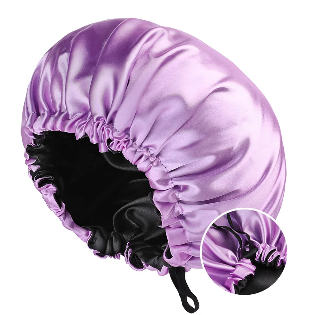 Kessaten FlexiFit : Bonnet en Satin Réversible à Élastique Ajustable - BonnetDeSatin