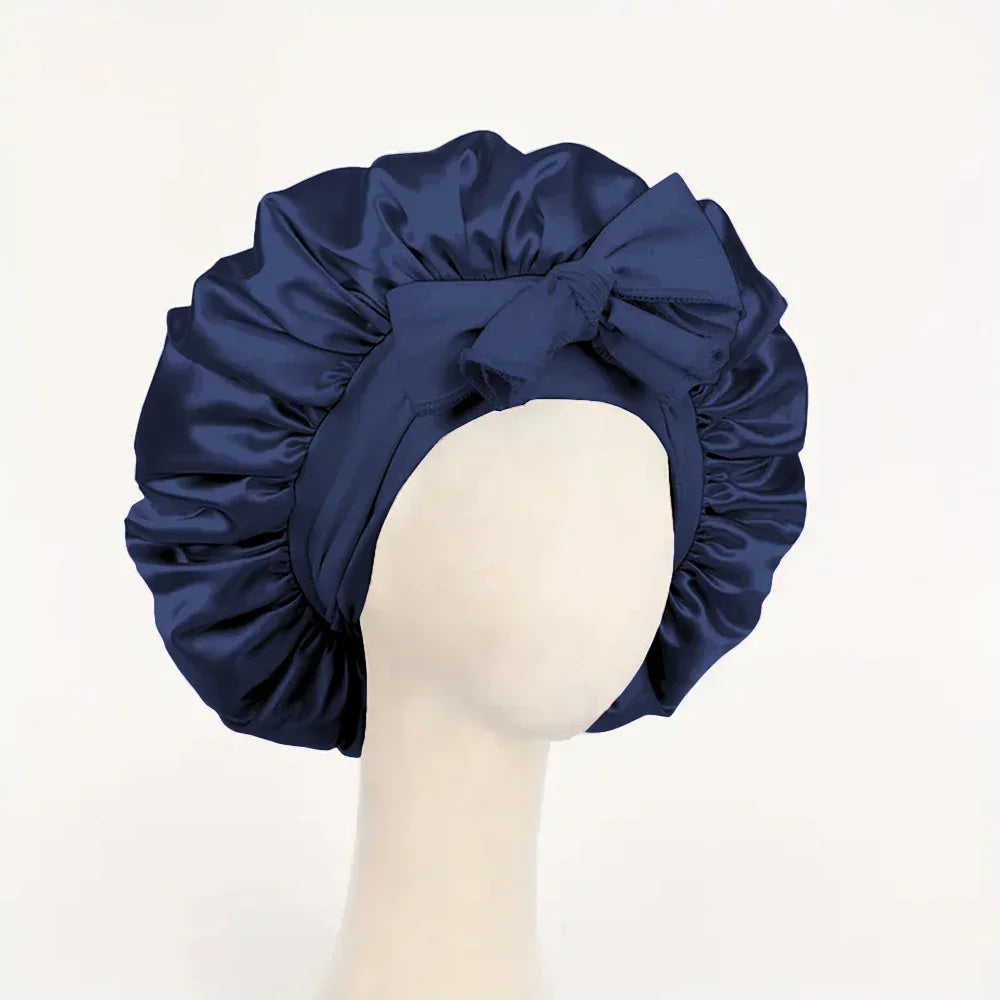 Kessaten Ribbons : Bonnet en Satin avec Rubans Ajustables - BonnetDeSatin