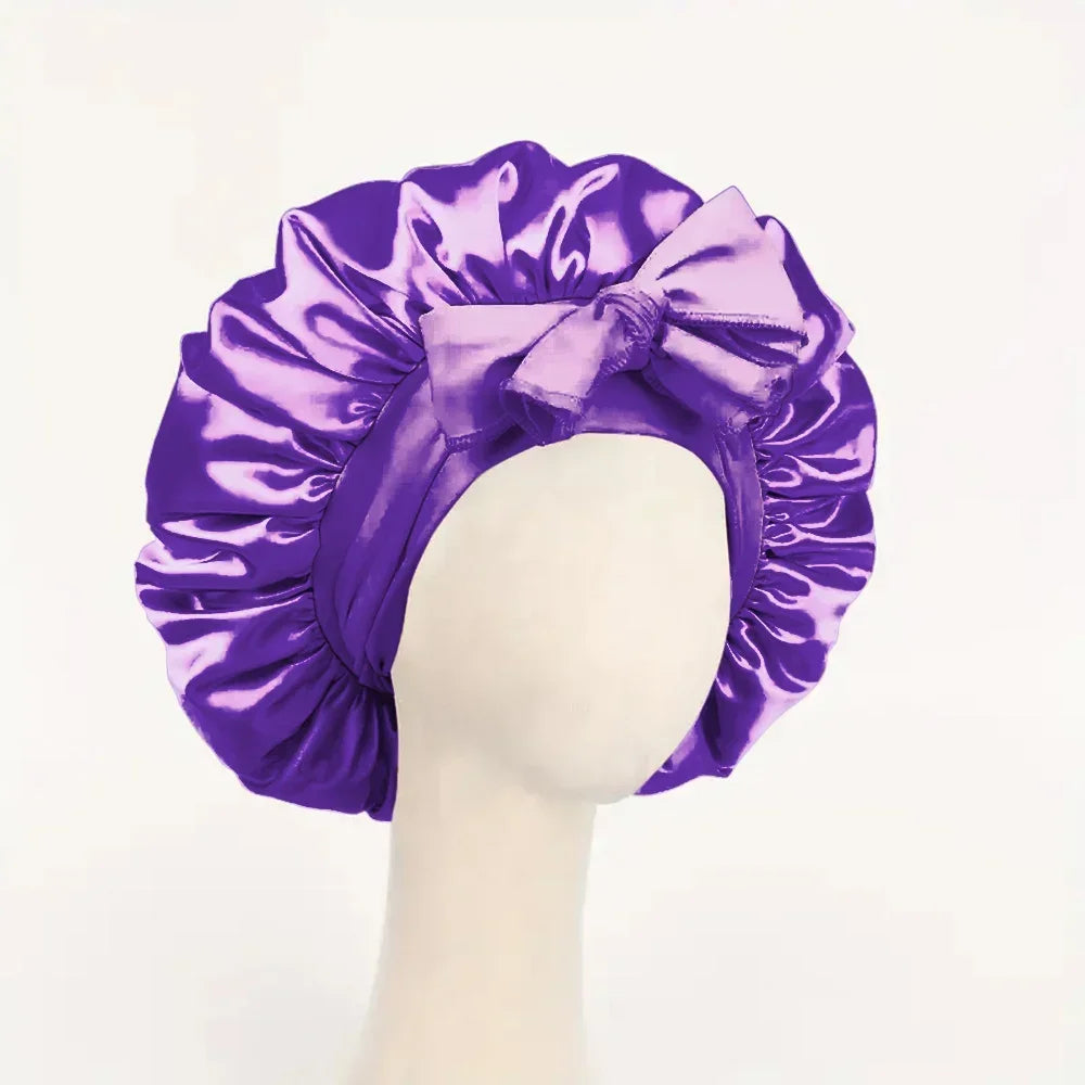 Kessaten Ribbons : Bonnet en Satin avec Rubans Ajustables - BonnetDeSatin