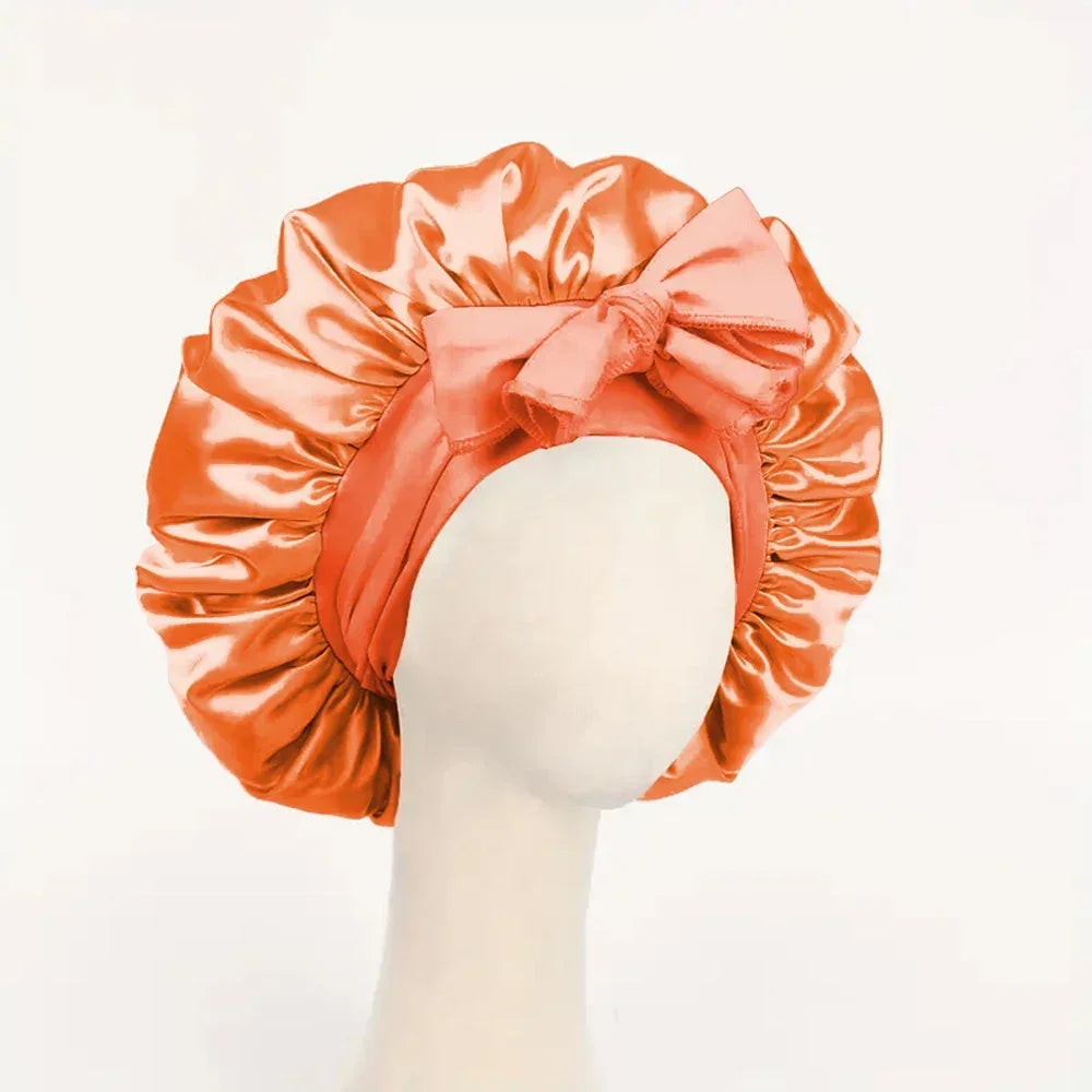 Kessaten Ribbons : Bonnet en Satin avec Rubans Ajustables - BonnetDeSatin