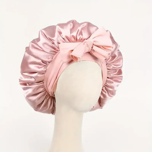 Kessaten Ribbons : Bonnet en Satin avec Rubans Ajustables - BonnetDeSatin